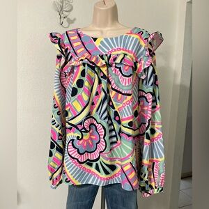 Sail to Sable Kaleidoscope Print Top size XL